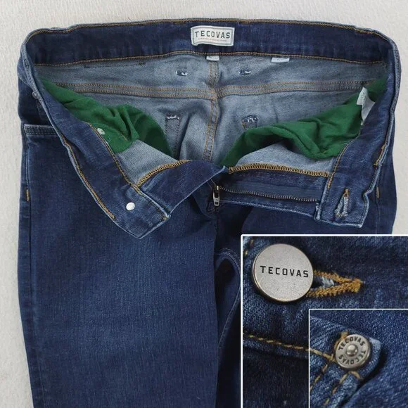 Tecovas Jeans Slim Stretch Straight Leg Denim Men's "33x30" Actual 32x31 - Picture 4 of 10